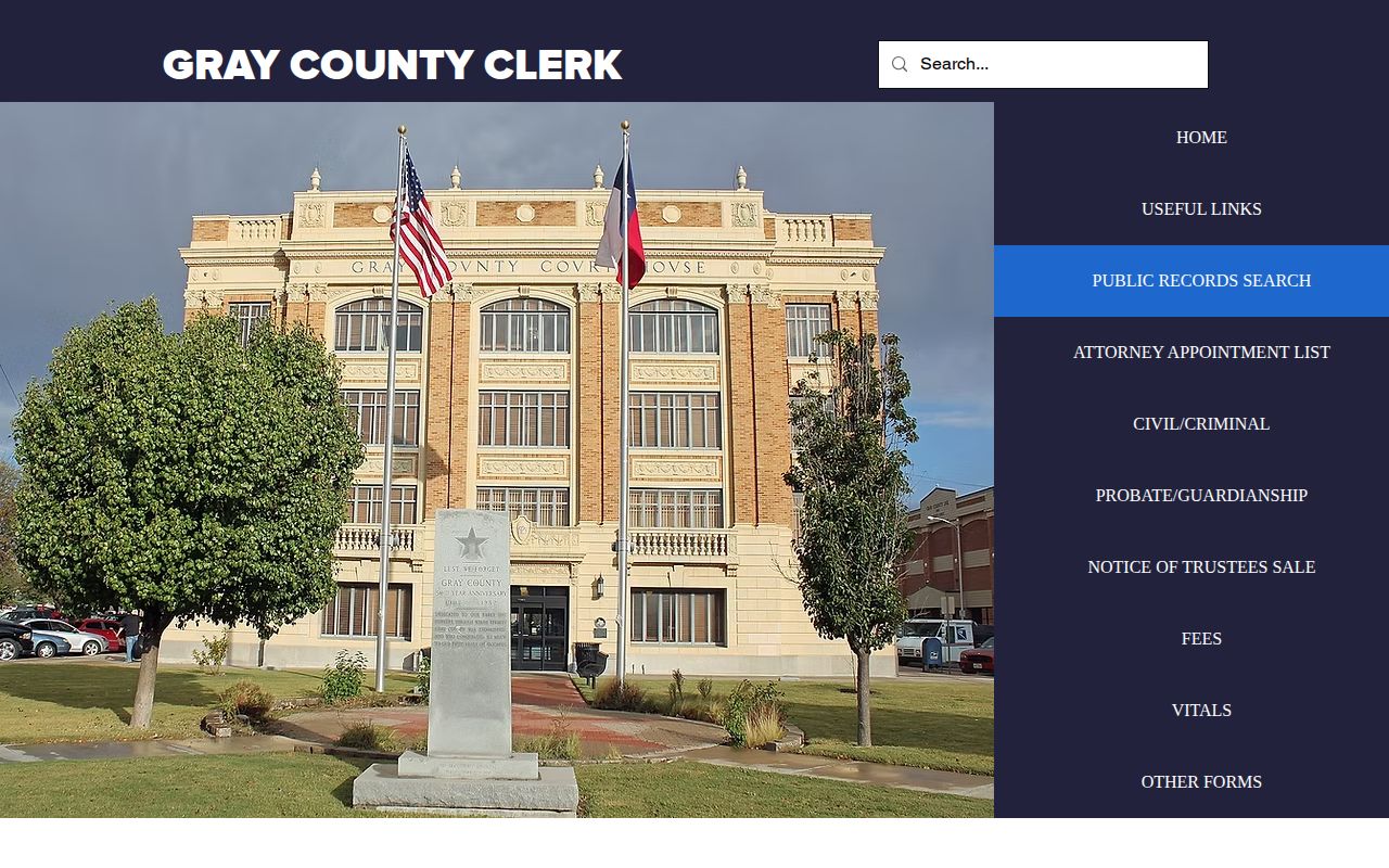 Gray County court index used to verify released inmate disposition